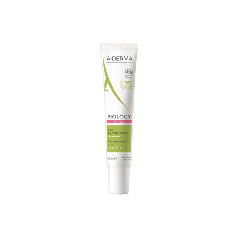 A-Derma Biology Calm 24ωρη Ενυδατική Κρέμα Προσώπου για Ευαίσθητες Επιδερμίδες κατά της Ερυθρότητας 40ml