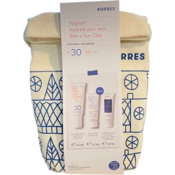 Korres Yoghurt Σετ με Αντηλιακή Κρέμα Προσώπου & Νεσεσέρ