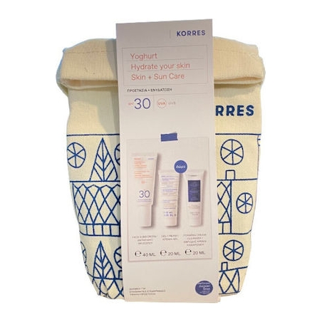 Korres Yoghurt Σετ με Αντηλιακή Κρέμα Προσώπου & Νεσεσέρ