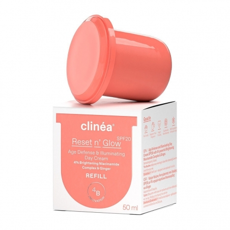 Clinea Reset n' Glow Refill Κρέμα Προσώπου Ημέρας με SPF20 για Αντιγήρανση & Λάμψη 50ml Clinea Reset n' Glow Refill Κρέμα Προσώπου Ημέρας με SPF20 για Αντιγήρανση & Λάμψη 50ml