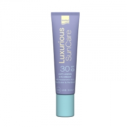 Intermed Luxurius Sun Care SPF 30 Ενυδατική & Αντιγηραντική Κρέμα Ματιών με Υαλουρονικό Οξύ 15ml