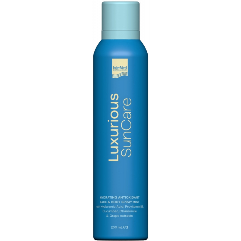 Intermed Face Water Ενυδάτωσης Luxurious Suncare Hydrating Antioxidant 200ml