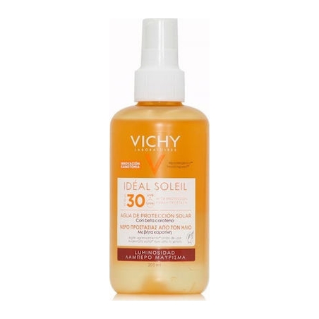 Vichy Ideal Soleil Luminosity Protective Solar Water Αδιάβροχη Αντηλιακή Λοσιόν για το Σώμα SPF30 σε Spray 200ml