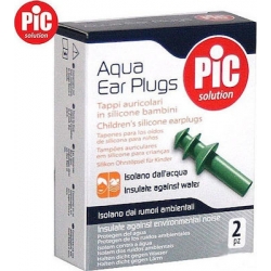 Pic Solution Aqua Παιδικές Ωτοασπίδες Σιλικόνης για Κολύμβηση 2τμχ σε Πράσινο Χρώμα