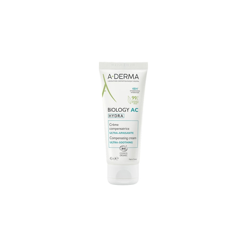 A-Derma Biology AC Hydra 48ωρη Κρέμα Προσώπου για Ατέλειες & Ακμή 40ml