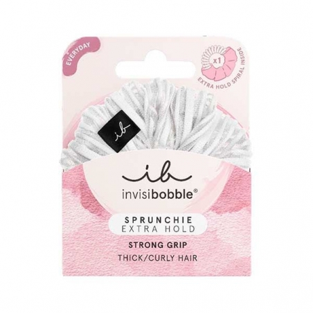 Invisibobble Sprunchie Extra Hold Pure White Thick/Curly Hair Λαστιχάκι Μαλλιών Invisibobble Sprunchie Extra Hold Pure White Thick/Curly Hair Λαστιχάκι Μαλλιών