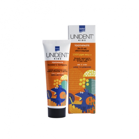 Intermed Οδοντόκρεμα Unident 50ml 1000 ppm με Γεύση Τσιχλόφουσκα για 2+ χρονών 50mL Intermed Οδοντόκρεμα Unident 50ml 1000 ppm με Γεύση Τσιχλόφουσκα για 2+ χρονών 50mL