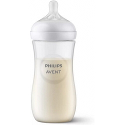 Philips AVENT Πλαστικό Μπιμπερό Natural Response Θηλή Σιλικόνης 330ml για 3+ μηνών SCY906/01