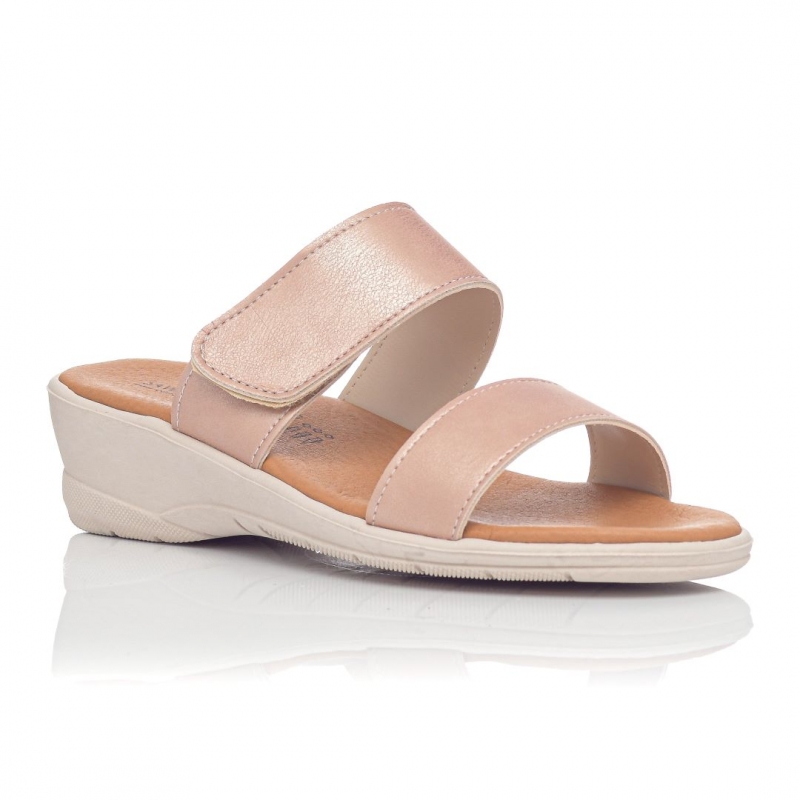 Save your feet Γυναικεία ανατομική Γυναικεία ανατομικά σανδάλια ροζ