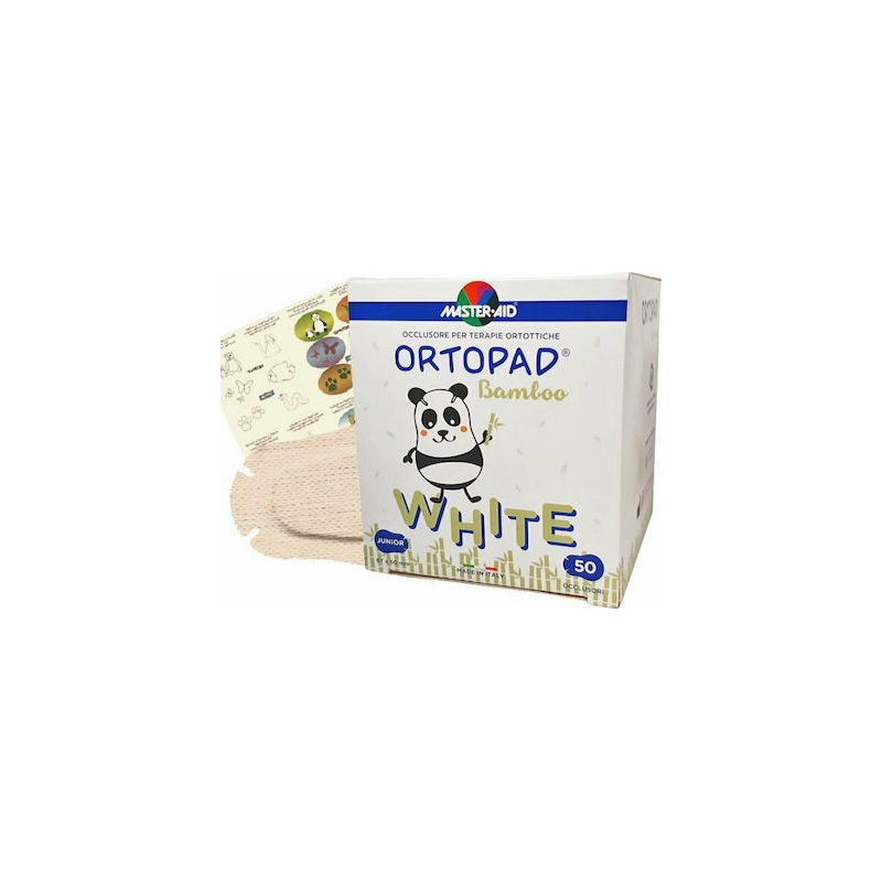 Master Aid Ortopad Bamboo White Οφθαλμικά Επιθέματα για Παιδιά 67x50mm 50τμχ