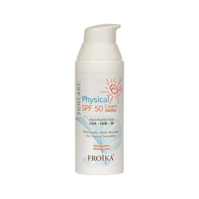 Froika Physical Tinted Cream Αντηλιακή Κρέμα Προσώπου SPF50 με Χρώμα 50ml