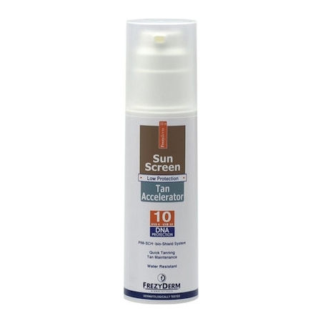 Frezyderm Sun Screen Tan Accelerator Αντηλιακή Λοσιόν για το Σώμα SPF10 150ml