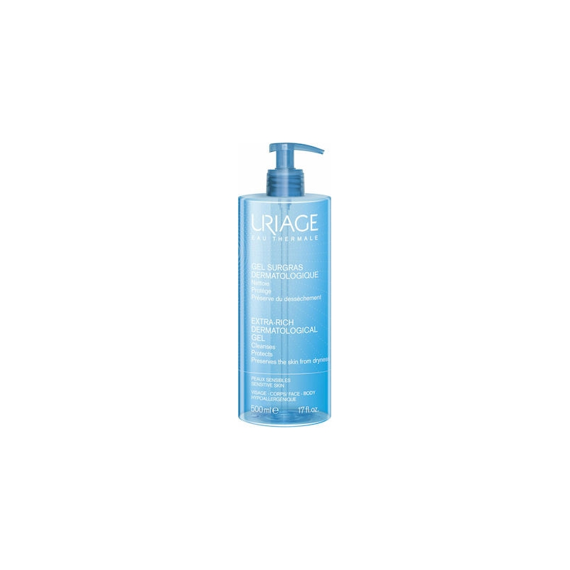 Uriage Extra-Rich Dermatological Gel Sensitive Skin 500ml
