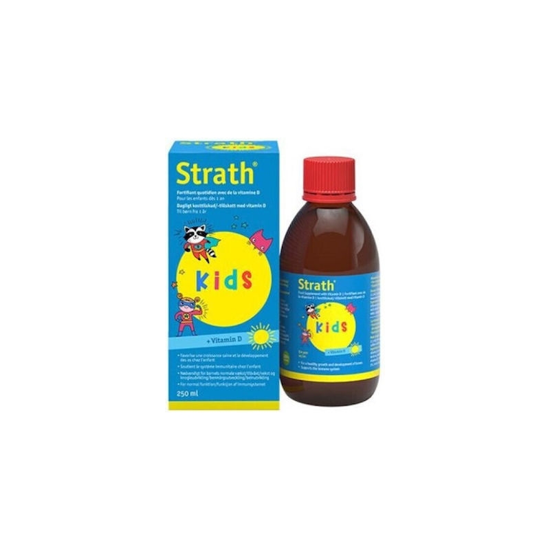 Bio Strath KIDS + Vitamin D Συμπλήρωμα για την Ενίσχυση του Ανοσοποιητικού 250ml.