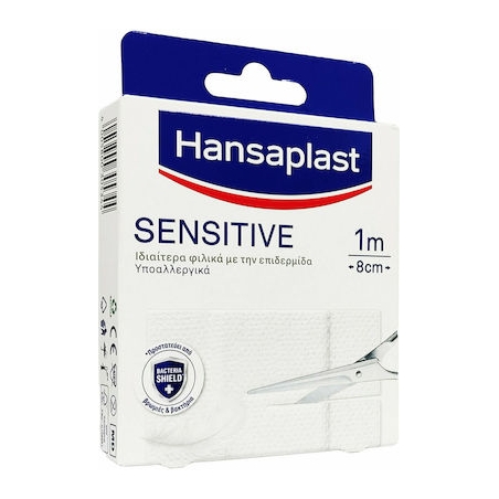Hansaplast Αυτοκόλλητο Επίθεμα Sensitive 100x8cm 1τμχ