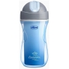 Chicco Παιδικό Ποτηράκι Sport από Σιλικόνη Μπλε 266ml για 14m+
