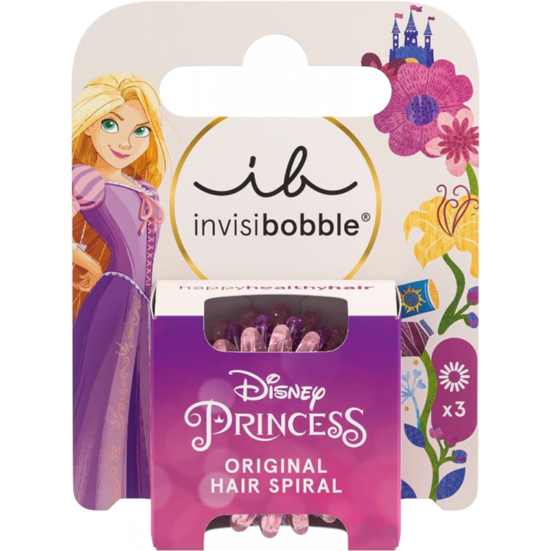 Invisibobble Kids Original Disney Rapunzel Λαστιχάκια Μαλλιών 3τμχ