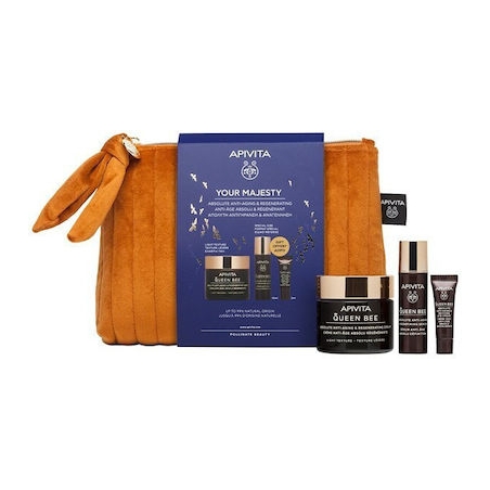 Apivita Promo Your Majesty Queen Bee Light Cream (50ml), Serum (10ml) & Eye Cream (2ml)