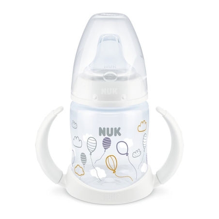 Nuk First Choice Εκπαιδευτικό Μπιμπερό Πλαστικό με Λαβές Λευκό 6m+ 150ml Nuk First Choice Εκπαιδευτικό Μπιμπερό Πλαστικό με Λαβές Λευκό 6m+ 150ml