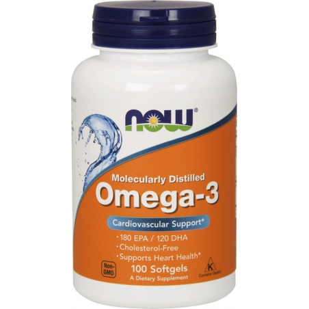 Now Foods Molecularly Distilled Omega 3 Ιχθυέλαιο 1000mg 100 μαλακές κάψουλες Now Foods Molecularly Distilled Omega 3 Ιχθυέλαιο 1000mg 100 μαλακές κάψουλες