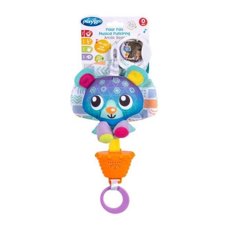 Playgro Κρεμαστό Παιχνίδι Κούνιας και Καροτσιού με Μουσική Arctic Bear για Νεογέννητα