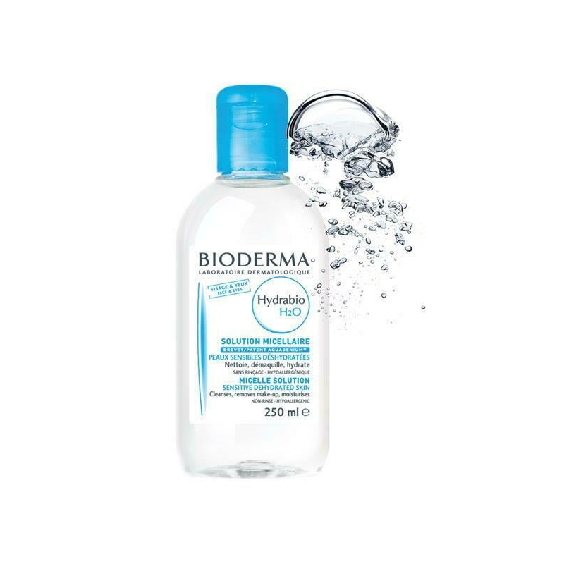 Bioderma Hydrabio H2O Καθαριστικό διάλυμα για προσώπο και μάτια 250ml.
