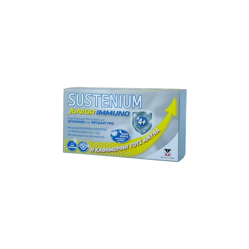 Menarini Sustenium Immuno Junior Βιταμίνη για Ανοσοποιητικό Red Fruits 14 φακελίσκοι
