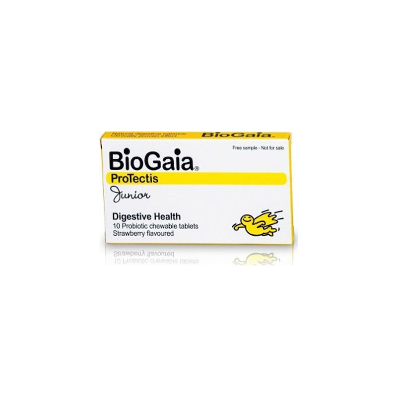 BioGaia ProTectis Junior Chewable Προβιοτικά για Παιδιά 10 μασώμενες ταμπλέτες Φράουλα