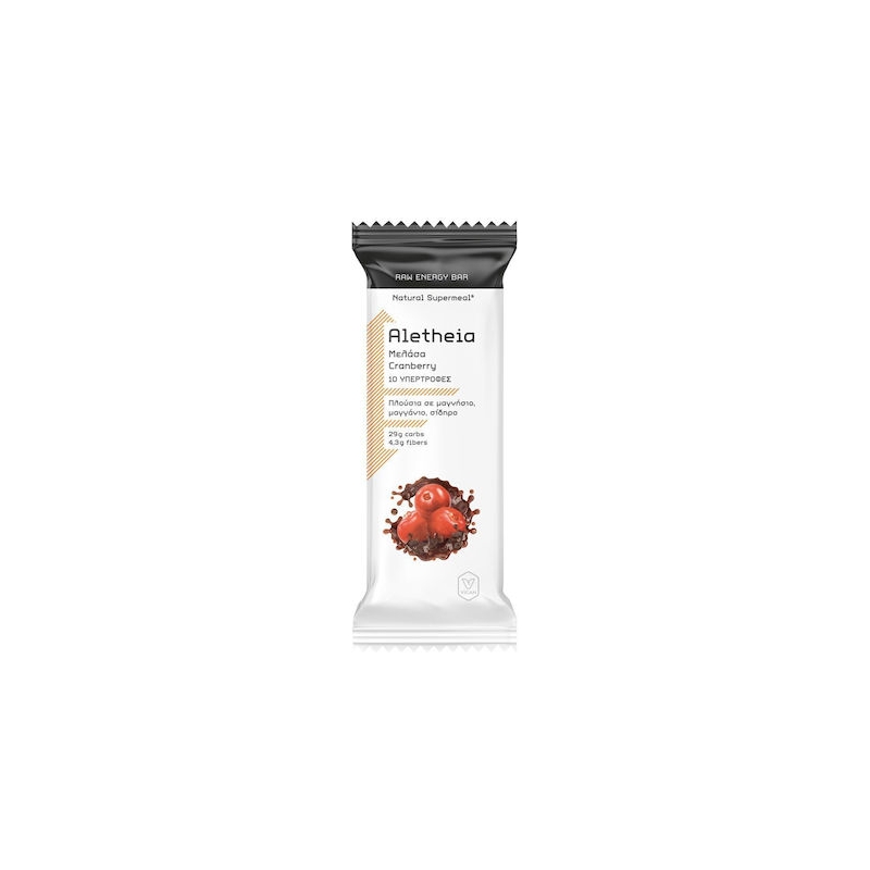 Vican Aletheia Μπάρα Ενέργειας με Μελάσα & Cranberry 50gr