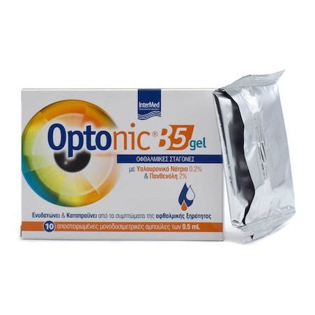 Intermed Optonic B5 Gel Οφθαλμικές Σταγόνες για Ξηροφθαλμία 10x0.5ml Intermed Optonic B5 Gel Οφθαλμικές Σταγόνες για Ξηροφθαλμία 10x0.5ml