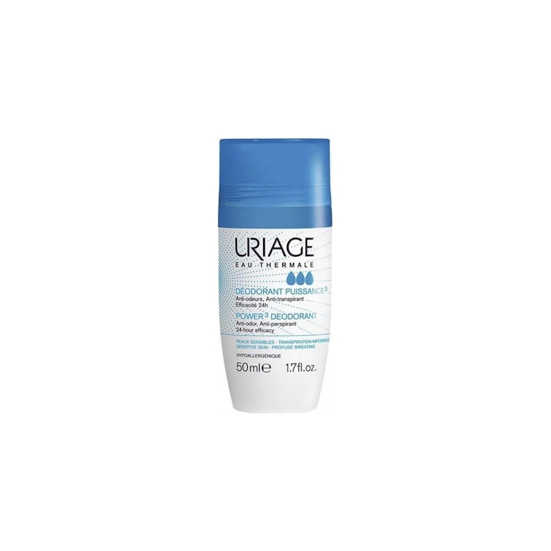 Uriage Deodorant Power 3, Αποσμητικό Τριπλής Δράσης 50ml
