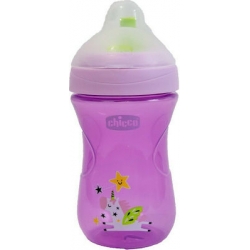 Chicco Advanced Cup Easy Drinking Εκπαιδευτικό Μπιμπερό Πλαστικό Unicorn 12m+ 266ml μωβ