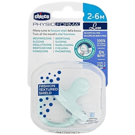 Chicco PhysioForma Soft Luxe Πιπίλα από Σιλικόνη 2-6m, 1τεμ Chicco PhysioForma Soft Luxe Πιπίλα από Σιλικόνη 2-6m, 1τεμ