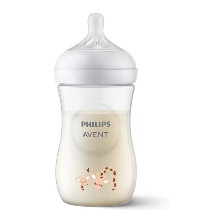Philips Πλαστικό Μπιμπερό Natural Response με Θηλή Σιλικόνης 260ml για 1+ μηνών SCY903/66