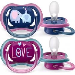 Philips Avent Ορθοδοντικές Πιπίλες Σιλικόνης για 18+ μηνών 2τμχ SCF349/22