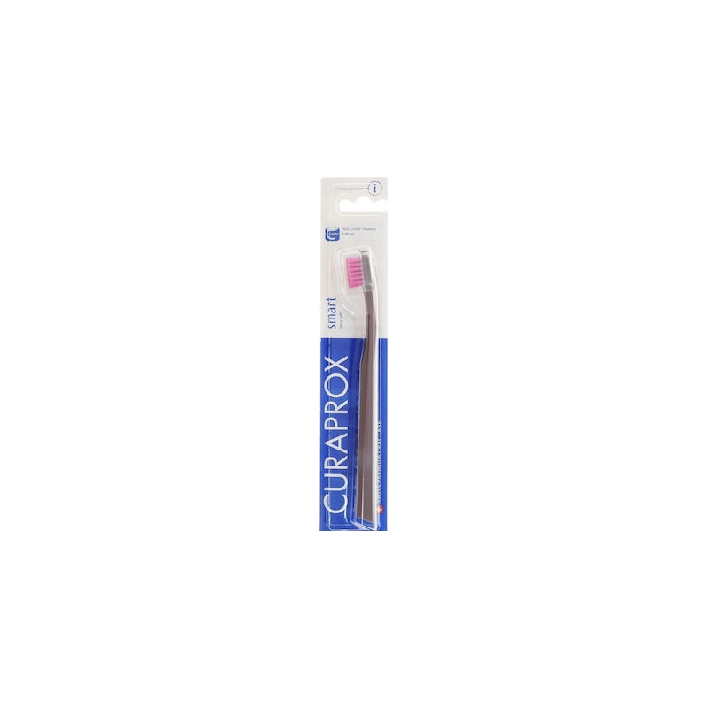 Curaprox CS 7600 Smart Ultra Soft Οδοντόβουρτσα Πολύ Μαλακή 1 τεμάχιο Καφέ-Ροζ.