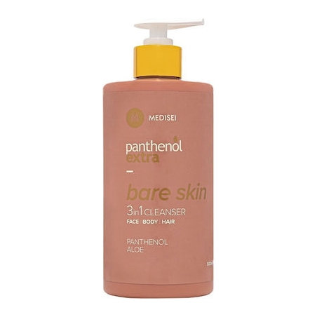 Panthenol Extra Bare Skin 3 in 1 Cleanser Πρόσωπο Σώμα & Μαλλιά 500ml