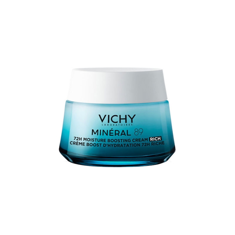 Vichy Mineral 89 Rich 72ωρη Ενυδατική & Συσφικτική Κρέμα Προσώπου για Ξηρές/Ευαίσθητες Επιδερμίδες 50ml