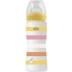 Chicco Μπιμπερό Πλαστικό Well Being Girl 330ML 4m+ 28637-11