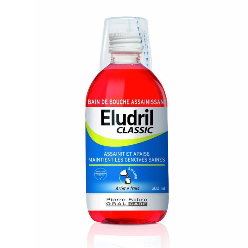 Elgydium Eludril Classic Στοματικό Διάλυμα για την Οδοντική Πλάκα 500ml