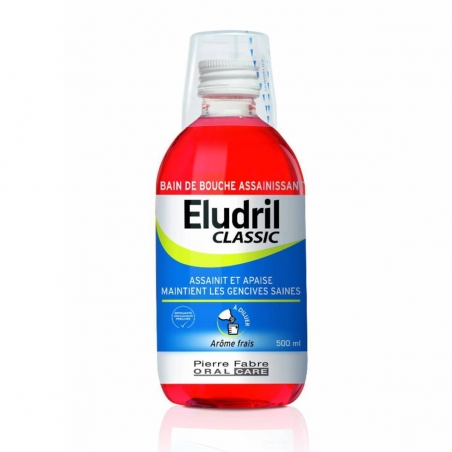 Elgydium Eludril Classic Στοματικό Διάλυμα για την Οδοντική Πλάκα 500ml Elgydium Eludril Classic Στοματικό Διάλυμα για την Οδοντική Πλάκα 500ml
