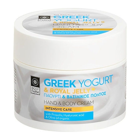 Bodyfarm Greek Yogurt & Royal Jelly Hand & Body Cream Pot 200ml