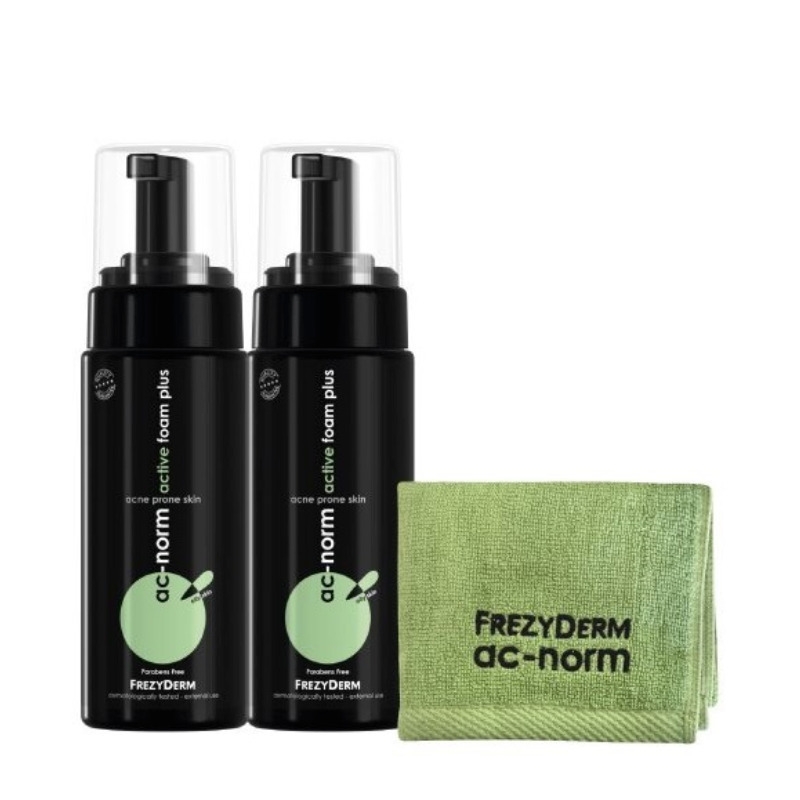 Frezyderm AC Norm Active Foam Plus 2x150ml + Δώρο Πετσέτα Προσώπου