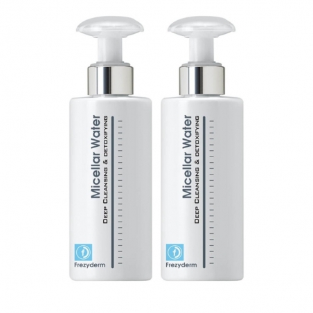Frezyderm Micellar Water Deep Cleansing & Detoxifying 2x200ml Frezyderm Micellar Water Deep Cleansing & Detoxifying 2x200ml