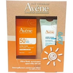 Avene Promo Ultra Fluid Invisible Spf50+ Και Δώρο Apres-Soleil After Sun 50mL