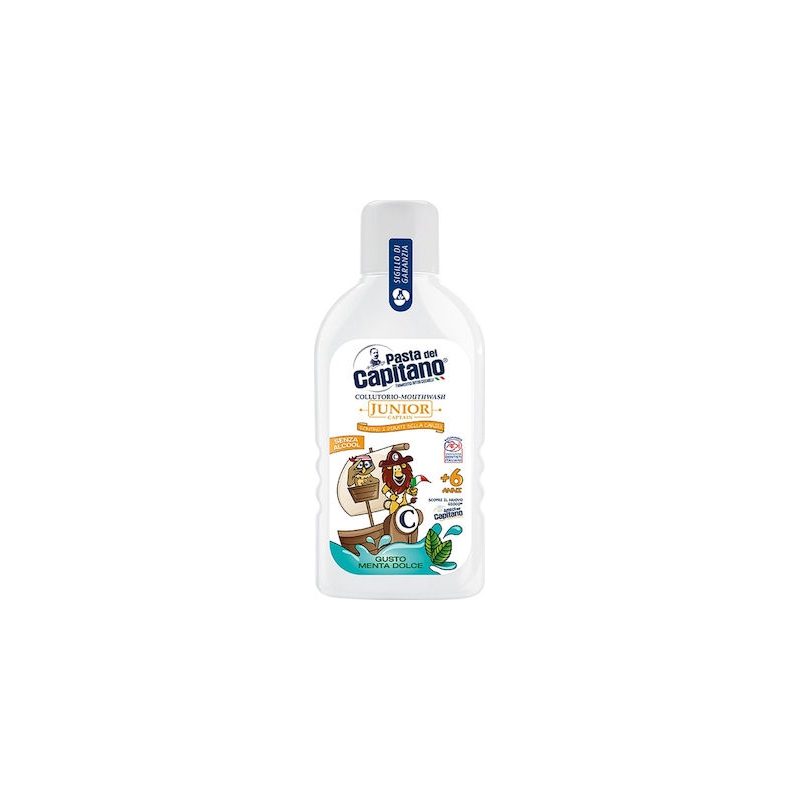 Pasta del Capitano Στοματικό Διάλυμα Junior 400ml με Γεύση Mint για 6+ χρονών