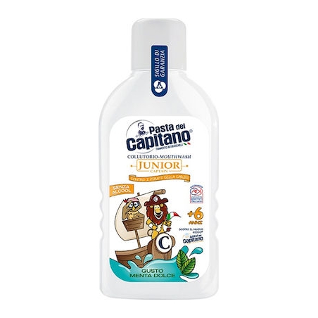 Pasta del Capitano Στοματικό Διάλυμα Junior 400ml με Γεύση Mint για 6+ χρονών