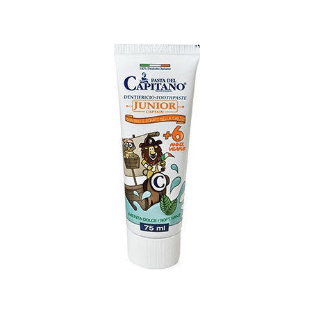 Pasta del Capitano Οδοντόκρεμα Junior 75ml με Γεύση Μέντα για 6+ χρονών