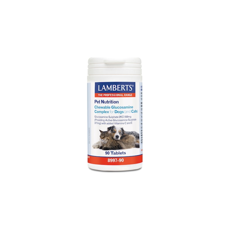 LAMBERTS PET NUTRITION GLUCOSAMINE COMPLEX (DOGS&CATS) 90TABL