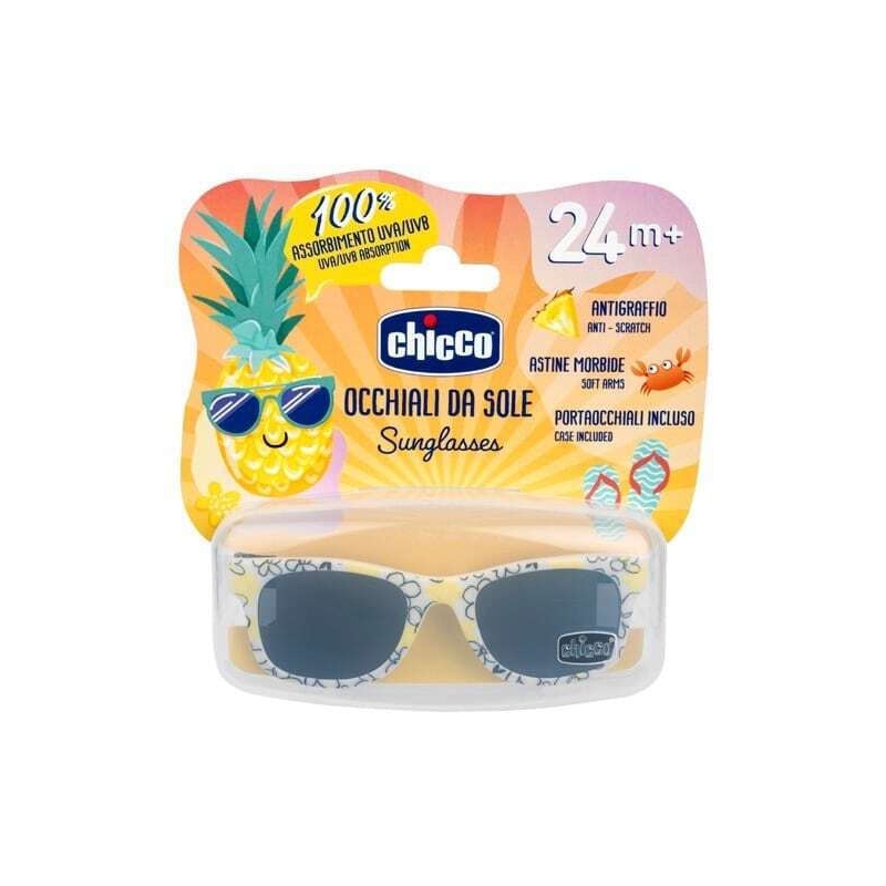 Chicco Παιδικά Γυαλιά Ηλίου λουλούδια Άσπρο-Μαύρο-Κίτρινο 24m+